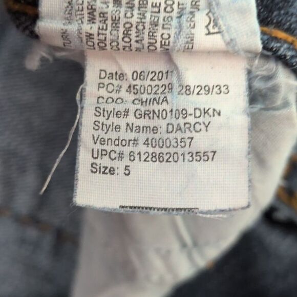 Grane Darcy Super Low Rise Skinny Jeans Button Pocket Juniors 5 - Picture 6 of 6